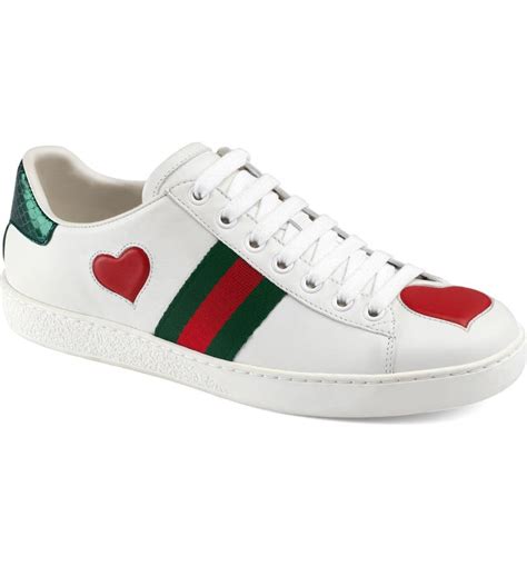 gucci ace heart shoes|gucci ace sneakers women's.